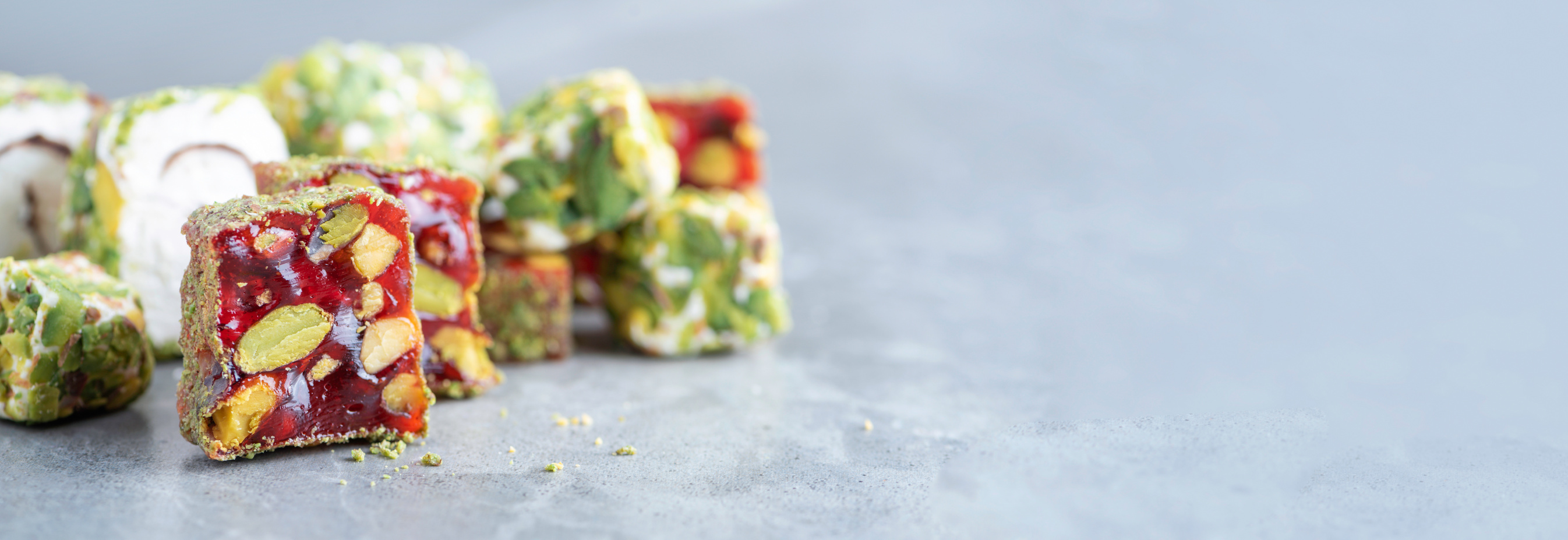 Turkish Delight with Pistachios  